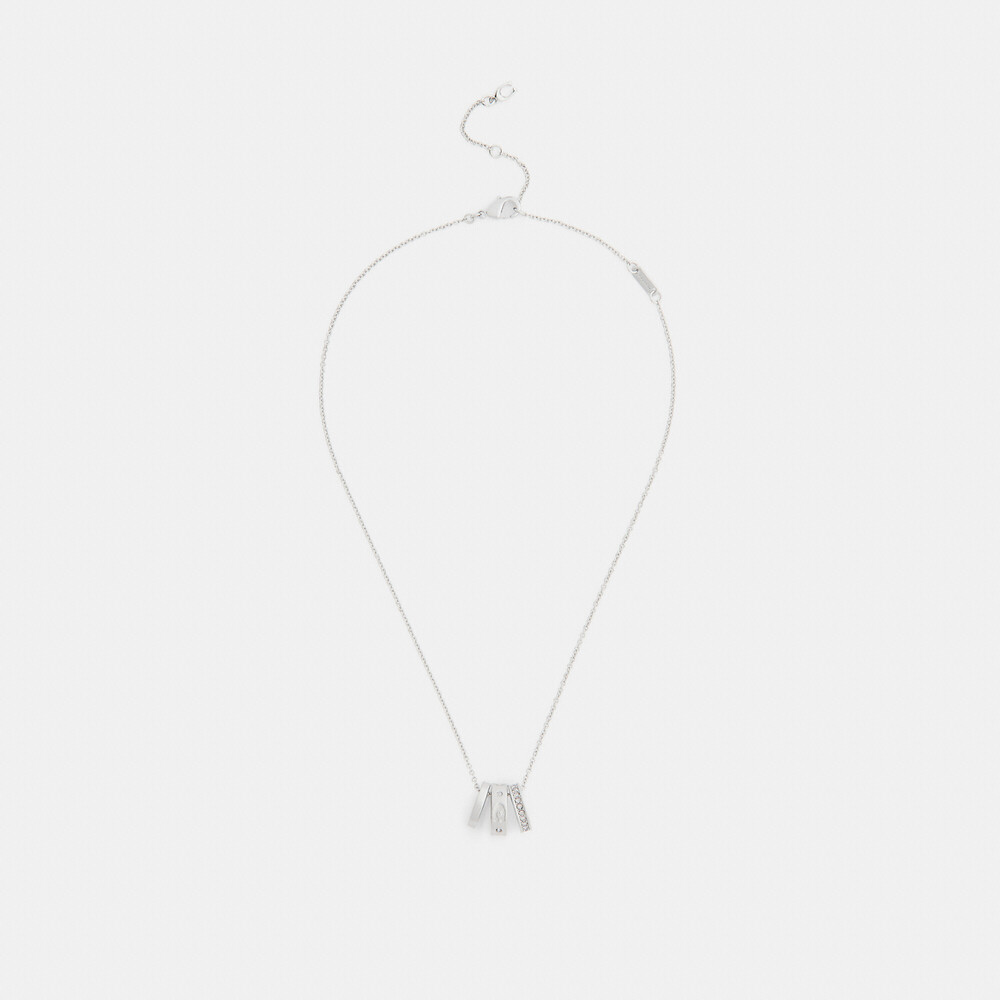 Coach Repeated C Rondelle Necklace